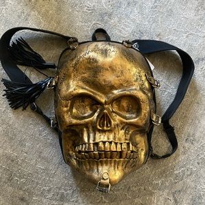 NWT Skull BackPack Gold Large